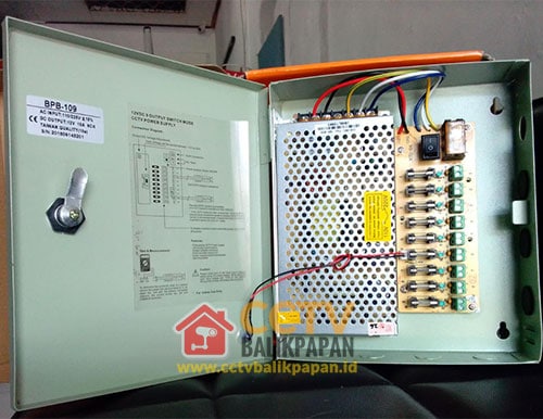 CCTV power supply box for security camera systems.
