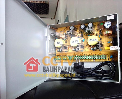 Power Supply CCTV Box 12V 15A for security camera systems.