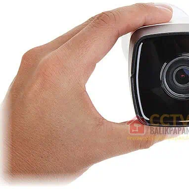 Hikvision 2MP IP Camera for security surveillance, compact design, high-resolution video.