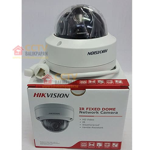 High-resolution IP camera for security surveillance.