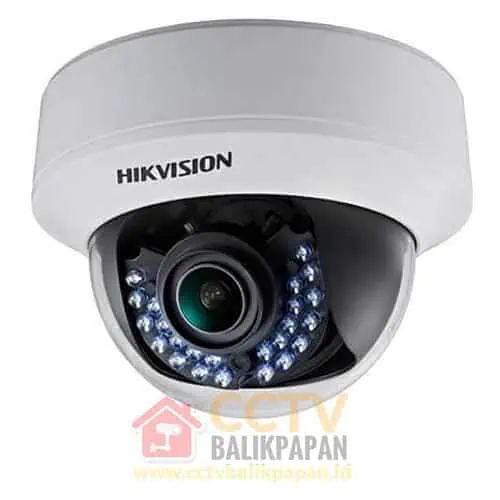 Hikvision 1.3MP IP camera with infrared night vision and wide-angle lens. Suitable for security moni.