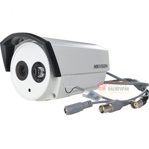 Hikvision outdoor CCTV camera for surveillance and security.