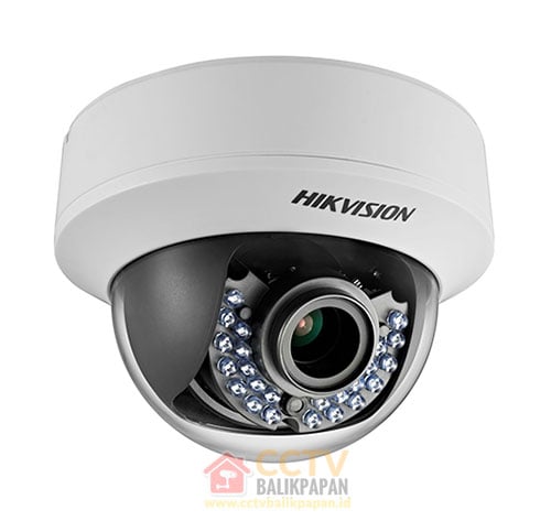 Hikvision outdoor 2MP security camera with infrared night vision.