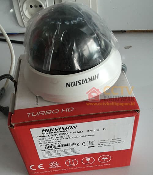 Indoor 2MP Hikvision CCTV camera for security monitoring.