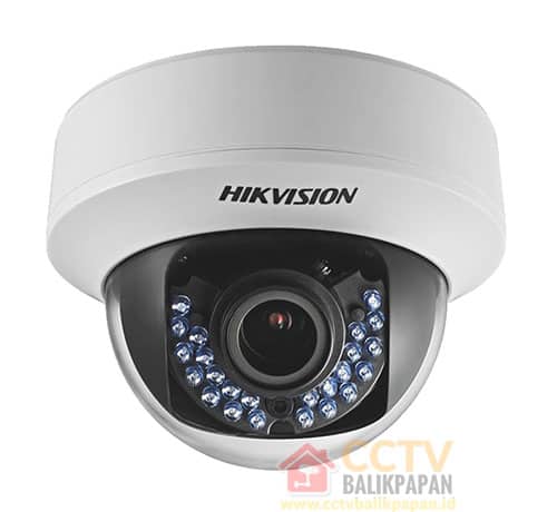 Outdoor 2MP Hikvision CCTV camera with infrared night vision.