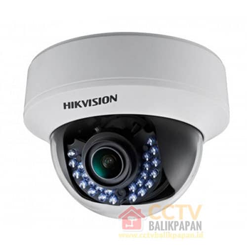 Outdoor 2MP Hikvision CCTV camera with infrared night vision.