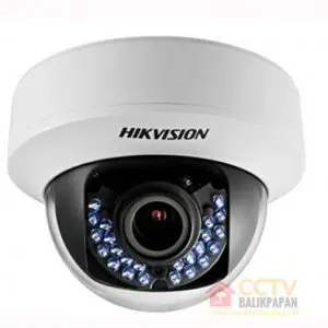 Hikvision indoor 2MP security camera with infrared night vision and wide-angle lens.