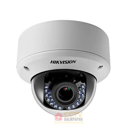 Outdoor 2MP Hikvision CCTV camera with infrared night vision.