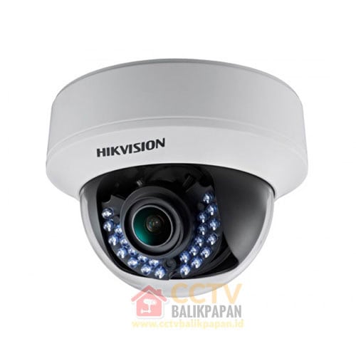 Hikvision outdoor 2MP security camera with infrared night vision for surveillance.