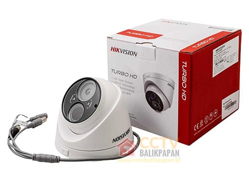 Hikvision 2MP outdoor dome camera for security surveillance. High-resolution CCTV camera ideal for o.