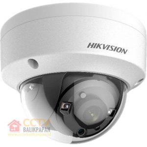 High-resolution Hikvision outdoor dome camera for surveillance.
