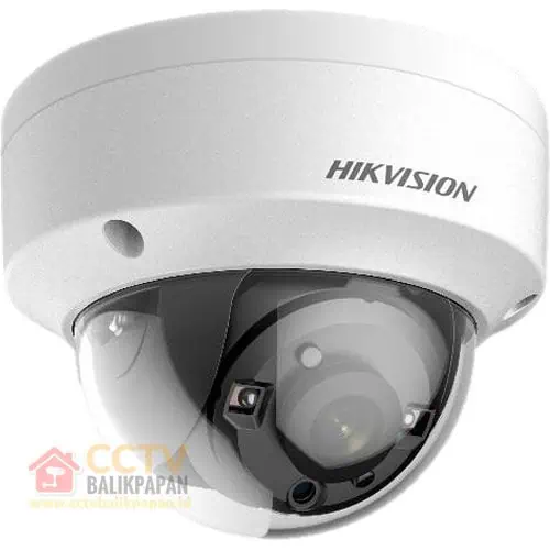 High-resolution Hikvision outdoor dome camera for surveillance.