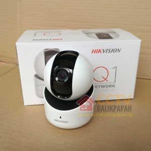 High-quality IP camera for security monitoring. Compact design with wireless connectivity and HD vid.
