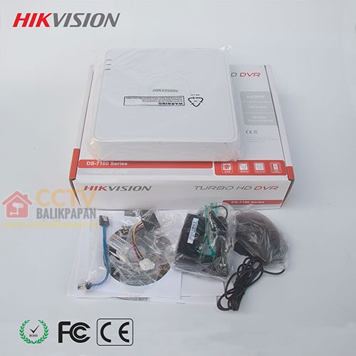 DVR Hikvision 8 channel for CCTV recording and monitoring.