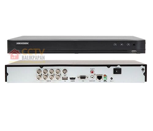 HIKVISION DVR 7208HQHI-K2/P for 8-channel CCTV recording.