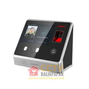 Hikvision DS-K1T605EF access control device with fingerprint scanner and face recognition.