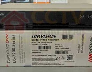 Hikvision DVR 7204HQHI-K1 4-channel for CCTV recording and surveillance.
