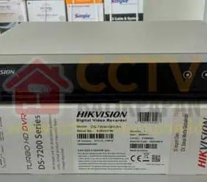Hikvision DVR 7208HQHI-K1 8-channel security recorder for surveillance.