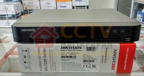 Hikvision DVR 7208HQHI-K1 8-channel security recorder for surveillance.