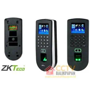 Fingerprint ZKTeco F19 biometric access control device with keypad and fingerprint scanner.
