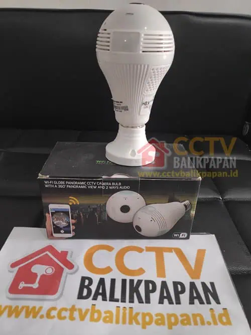 Wireless 1.3MP HD WiFi Panorama CCTV Lampu/Bohlam.