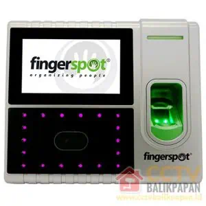 Modern Fingerspot Hybrid Pro Series CCTV scanner with green LED indicator.