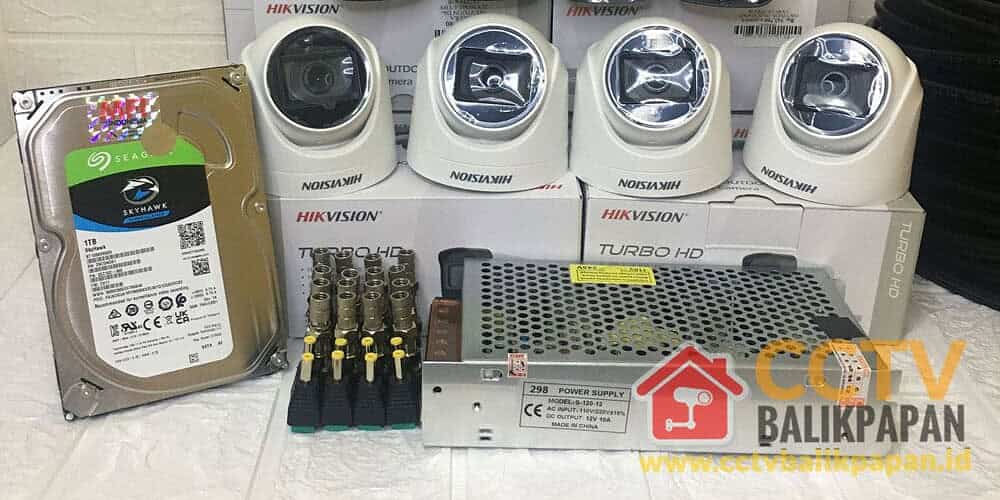 Hikvision Turbo HD CCTV cameras for reliable security monitoring in Balikpapan. Perfect for home and.