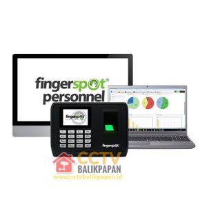 Fingerspot Revo 180 CCTV security camera system with access control device.