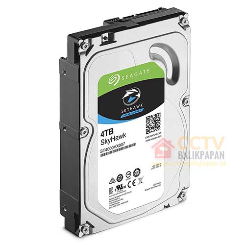High-capacity Skyhawk 4TB CCTV hard disk for surveillance systems.