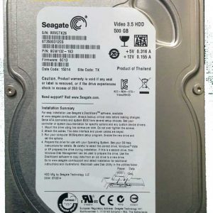 Seagate 3.5 HDD 500GB for CCTV surveillance systems.