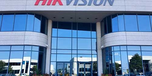 HIKVISION CCTV Store HIKVISION CCTV store exterior with large glass windows and signage.