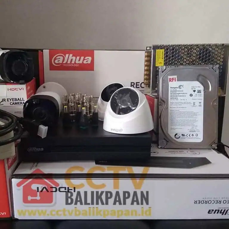 High-quality Dahua CCTV camera package for security.