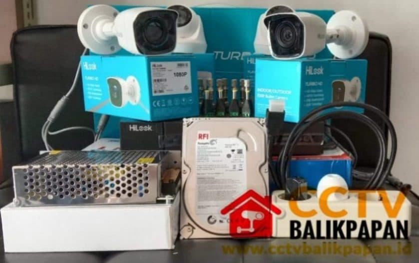 High-quality CCTV camera setup for security in Balikpapan.