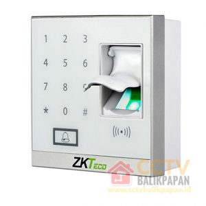 Fingerprint scanner for security access control.