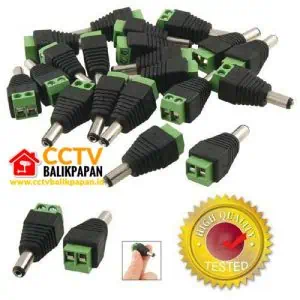 High-quality DC power supply jack for CCTV cameras.