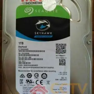 Seagate Skyhawk 1TB hard drive for CCTV surveillance systems.