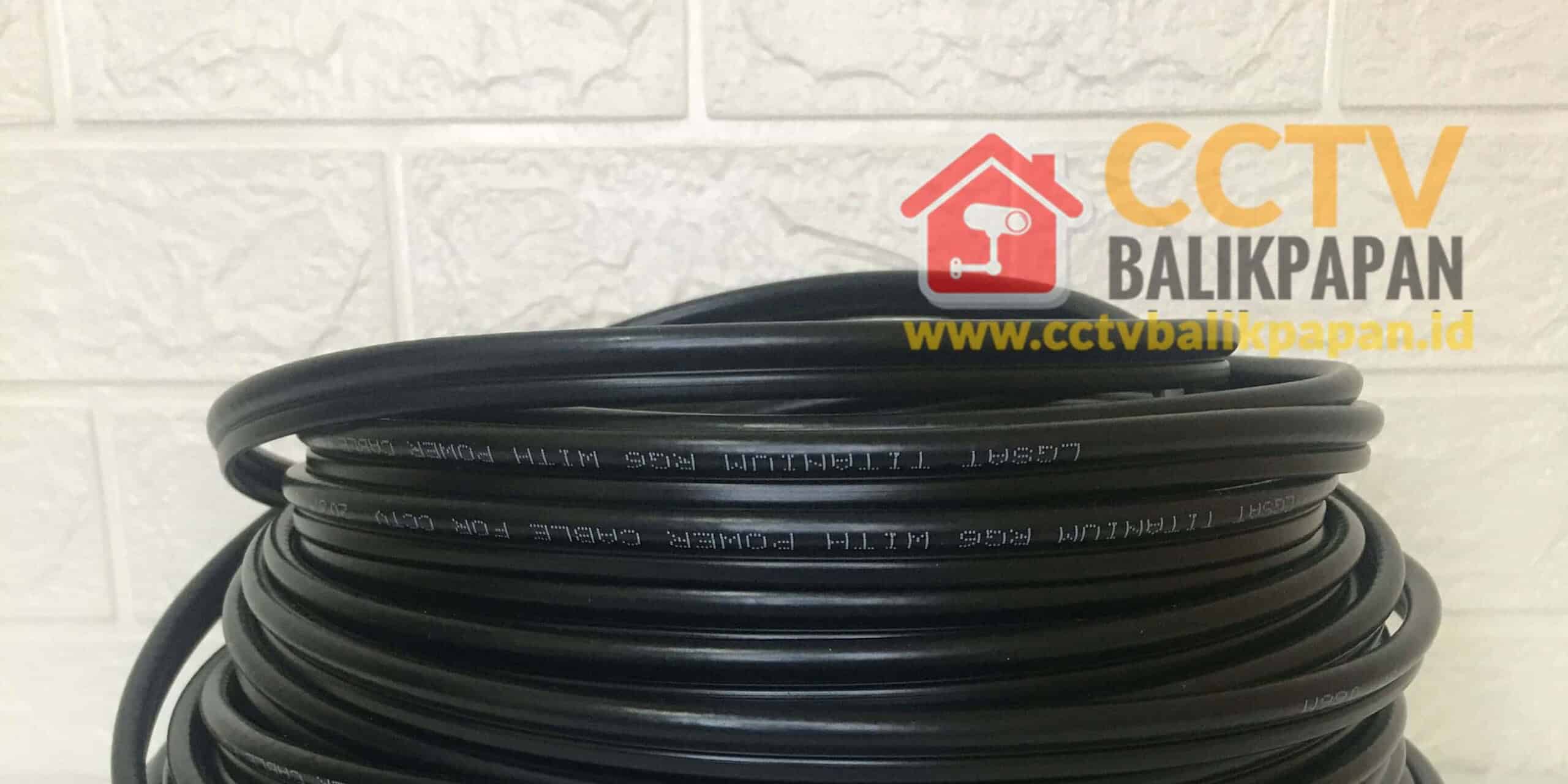 High-quality analog CCTV cable for reliable security camera connections in Balikpapan.