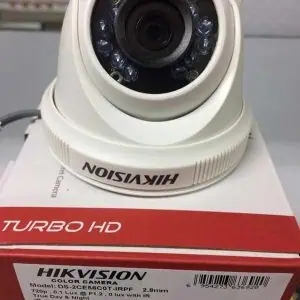 Indoor Hikvision 1 MP CCTV Camera for security monitoring.