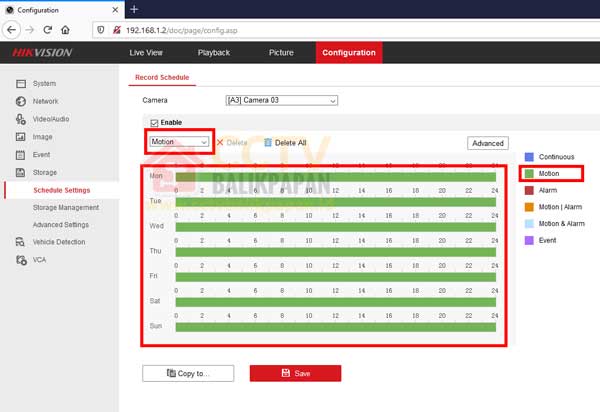 Backup Hikvision recordings with DropBox cloud storage.