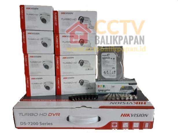 HIKVISION 8 Channel CCTV Kit for security monitoring in Balikpapan.