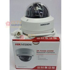 High-resolution IP camera for security surveillance.