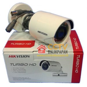 Hikvision outdoor CCTV camera for security surveillance.