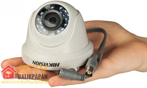 Indoor Hikvision CCTV camera with night vision and 2MP resolution.