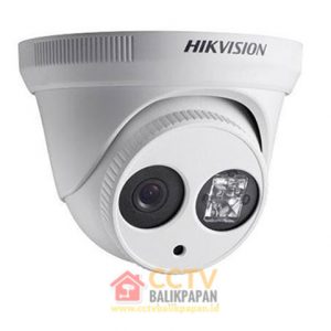 Hikvision outdoor CCTV camera for surveillance and security.