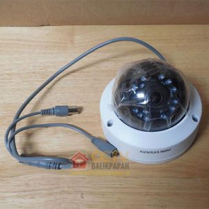 Outdoor 2MP Hikvision CCTV camera with dome design and night vision. Ideal for security monitoring i.