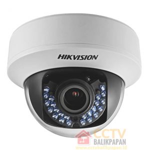 Outdoor 2MP Hikvision CCTV camera with infrared night vision.