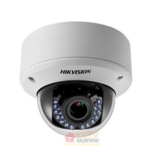 Outdoor 2MP Hikvision CCTV camera with infrared night vision.