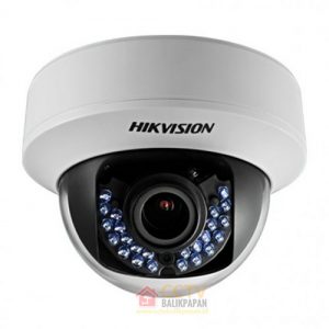 Outdoor 2MP Hikvision CCTV camera with infrared night vision.