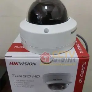 Hikvision outdoor 2MP dome camera for surveillance.