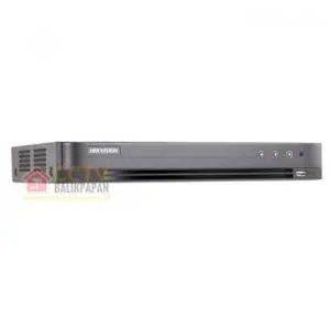 Hikvision 4-channel DVR for CCTV recording and surveillance.